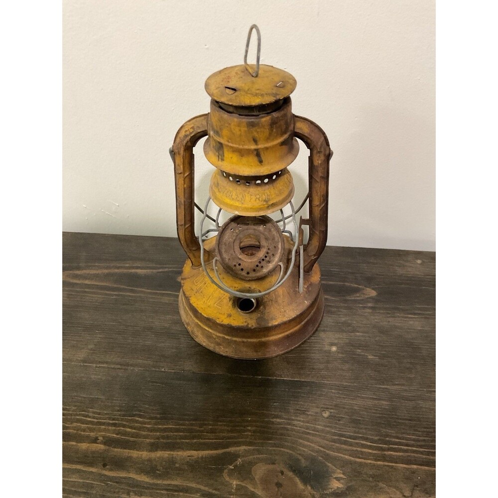 Vintage Dietz Yellow Metal Lantern No. 100